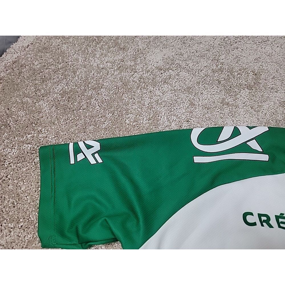 Credit Agricole Cycling Shirt Vintage Zip Up Terry Cloth Lined 80s Medium‎ - Picture 4 of 16